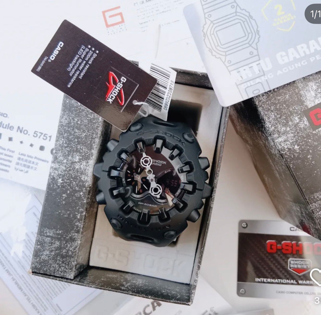 G-Shock GA-V01A-8A Unisex Digital Sports Watch – 200M Water Resistance, Shockproof, LED Backlight