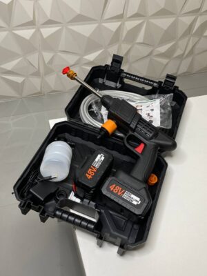 48V Cordless High Pressure Washer Gun 450 PSI with 7.5Ah Battery, Foam Tank & 10m Hose